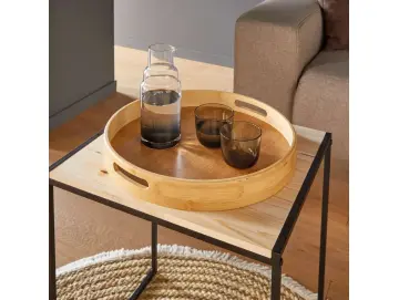 Tablett "Bambus", rund