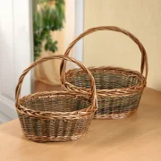 Bügelkorb "Zopfrand", 2er Set