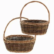 Bügelkorb "Zopfrand", 2er Set