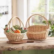 Bügelkorb "Zopfrand", groß