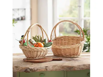 Bügelkorb "Zopfrand", klein