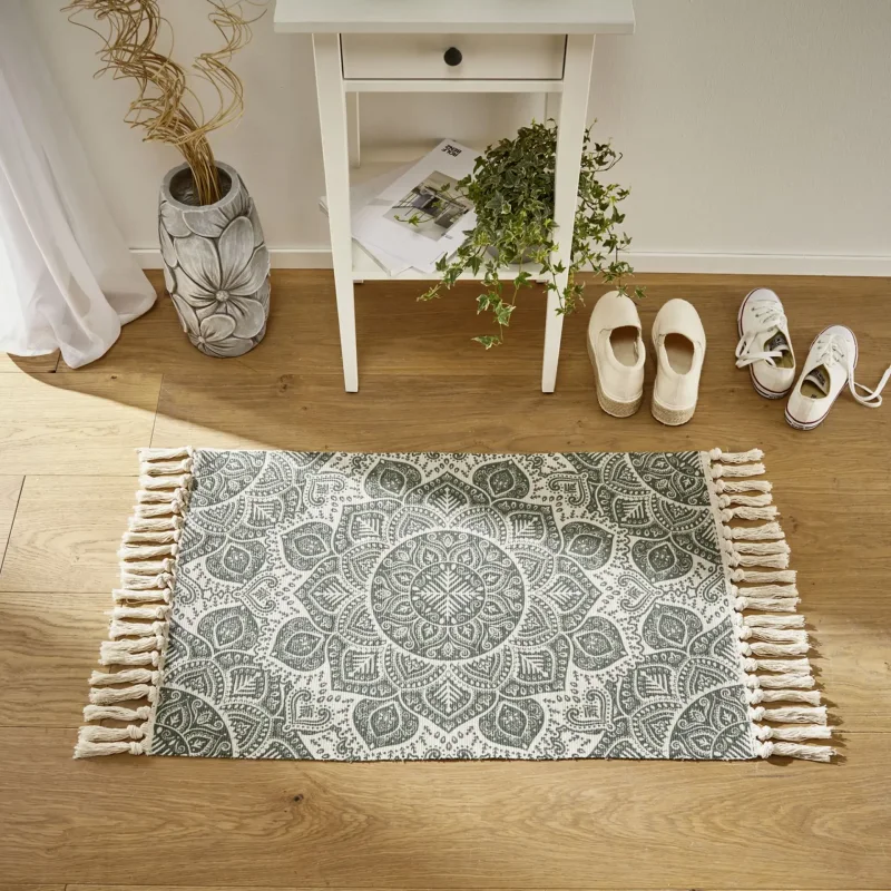 Bodenmatte "Mandala", grün