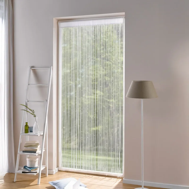 Fadenvorhang "Weiße Perlen"