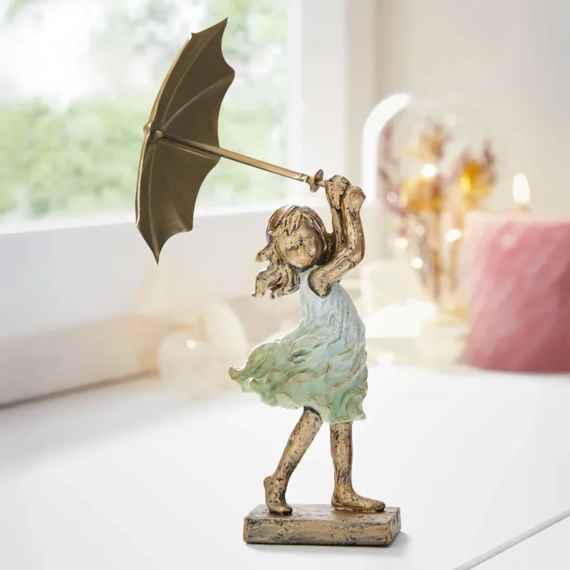 Figur "Mädchen mit Schirm"