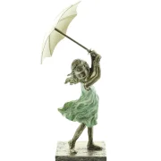 Figur "Mädchen mit Schirm"