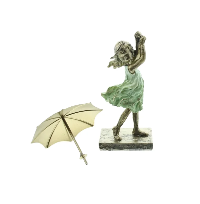 Figur "Mädchen mit Schirm"