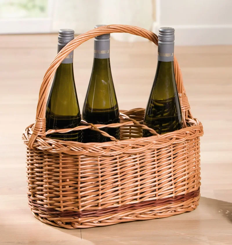 Flaschenkorb "Rustico", für 6 Flaschen