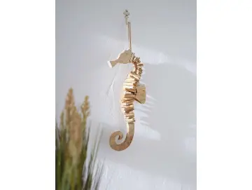 Hänger Seepferdchen, Treibholz, Metall Maße: Höhe 45 cm, Gartenfiguren, Hozdeko, Skulpturen