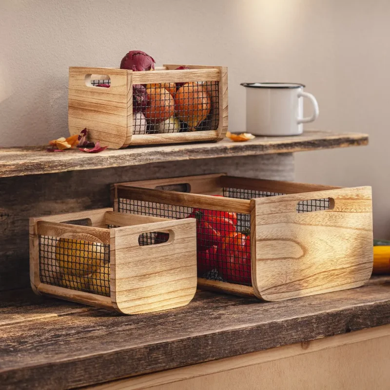 Holzkiste "Trend", 3er Set