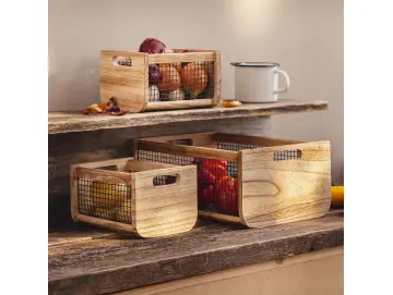 Holzkiste "Trend", 3er Set