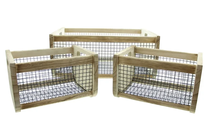 Holzkiste "Trend", 3er Set