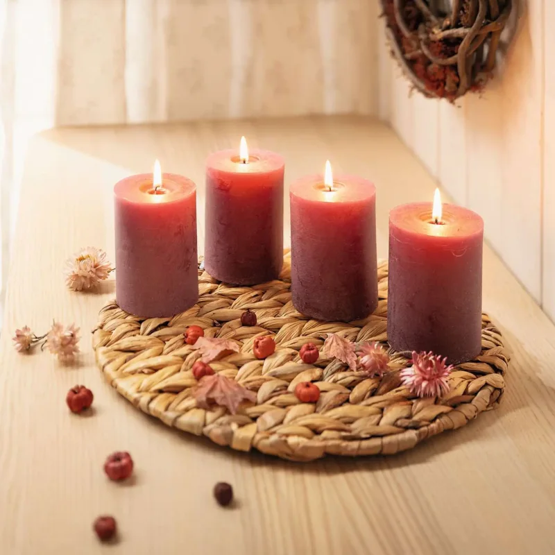Kerze "Berry", 4er Set