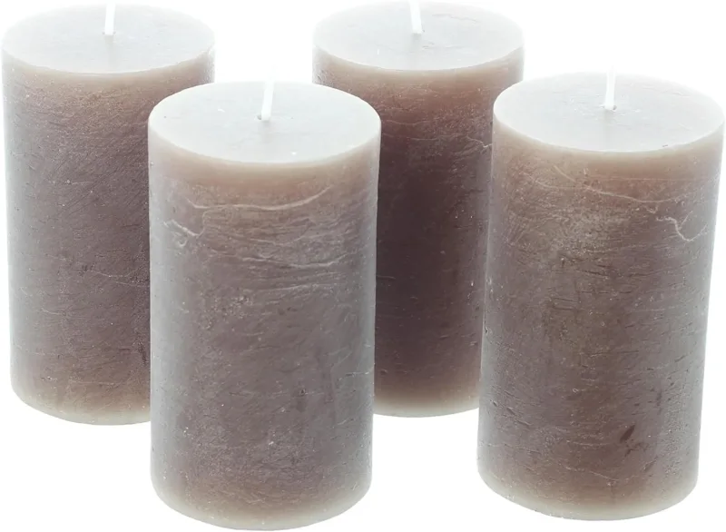 Kerze "Walnuss", 4er Set