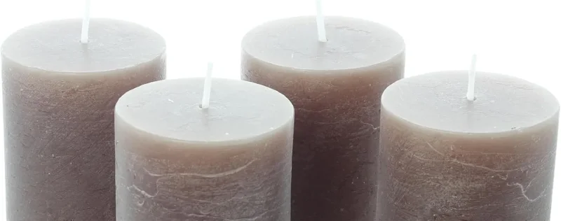 Kerze "Walnuss", 4er Set
