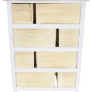 Kommode "Makramee" aus Holz & Textil, 56 x 77 cm, 8 Schubladen, Schubladenkommode Boho Chic