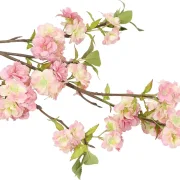 Kunstblume Kirschblütenzweig, Groß, Kunststoff, Rosa und Weiß, Höhe 98 cm
