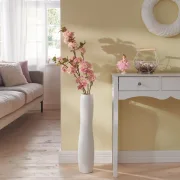 Kunstblume Kirschblütenzweig, Groß, Kunststoff, Rosa und Weiß, Höhe 98 cm