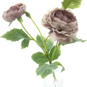 Kunstblume Pfingstrosen in Vase, Kunststoff, Glas Maße: ca. Höhe 37 cm