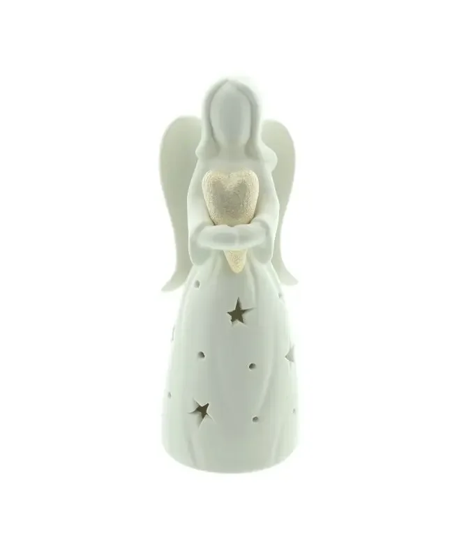 LED-Engel "Goldenes Herz"