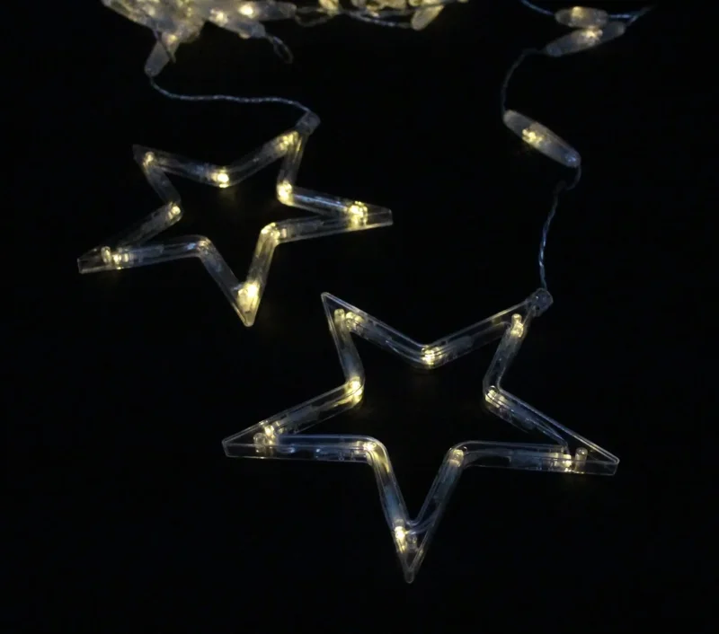 LED-Lichtervorhang "Sterne"