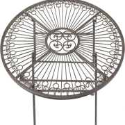 Metall Klapptisch "Provence" im Antik Design, braun, Gartentisch, Balkontisch