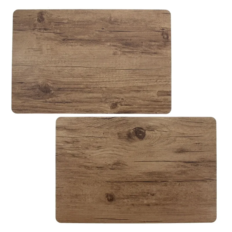 Platzmatte "Holzoptik", 2er Set