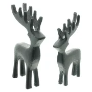 Rentier "Black", 2er Set