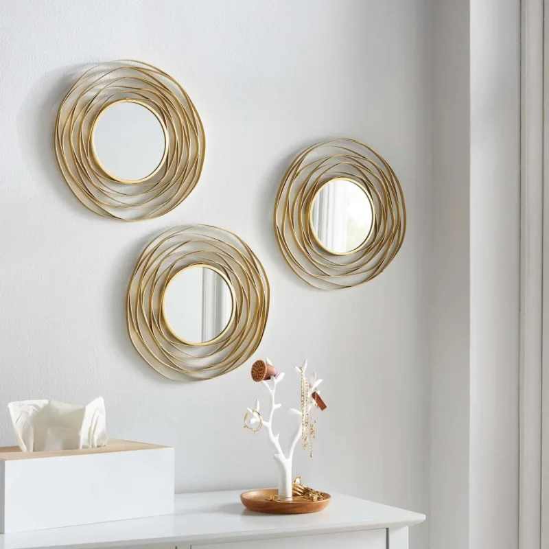 Spiegel "Gold", 3er Set