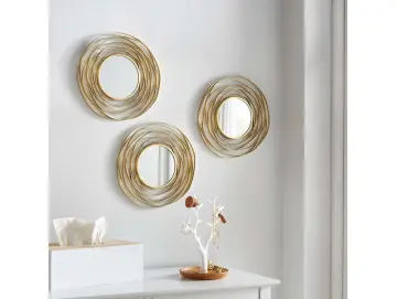 Spiegel "Gold", 3er Set
