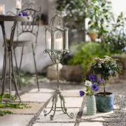 Standlaterne "Shabby-Grey"