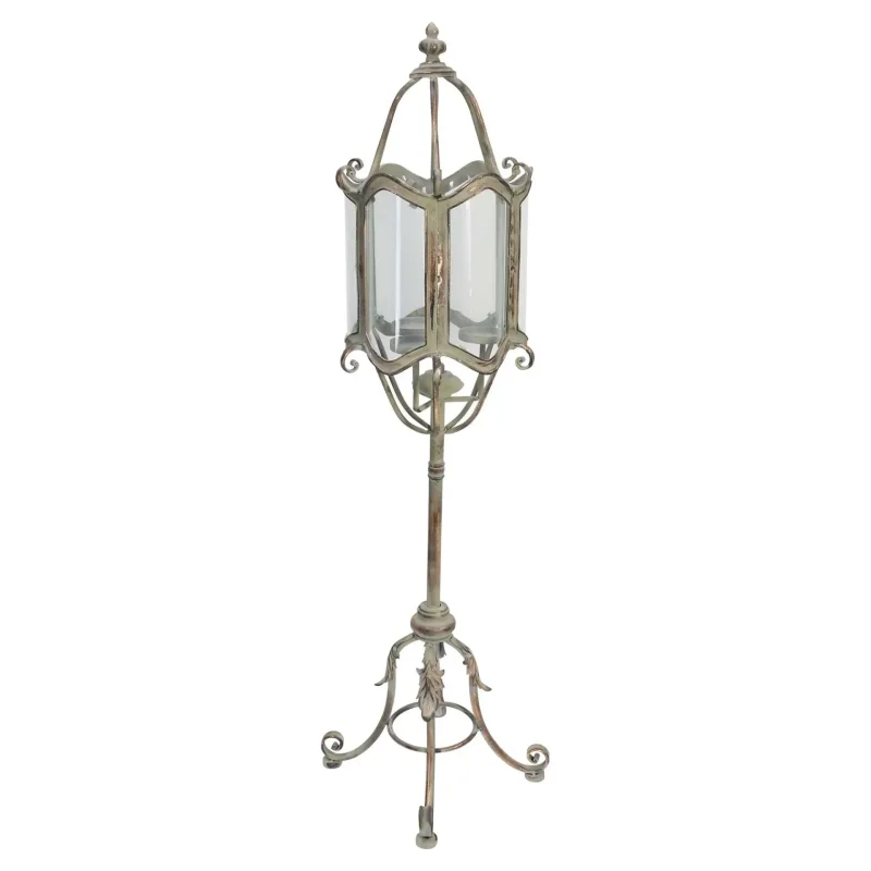 Standlaterne "Shabby-Grey"