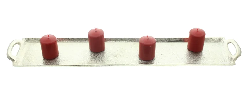 Tablett "Silberglanz", lang