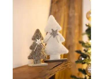 Tanne "Beige & Braun", 2er Set