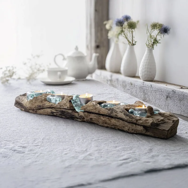 Teelichthalter "Wurzelholz"