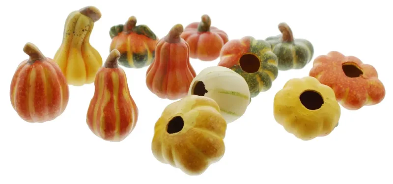 Terracotta-Kürbis, 12er Set