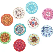 Untersetzer "Mandala", 10er Set