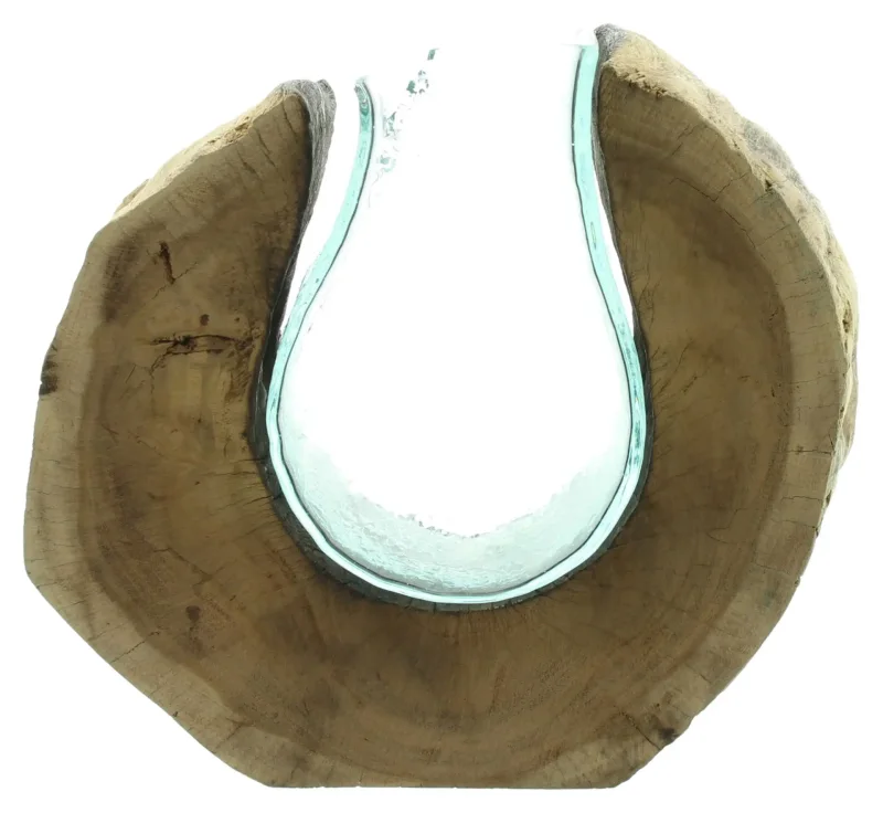 Vase "Wurzelholz", rund