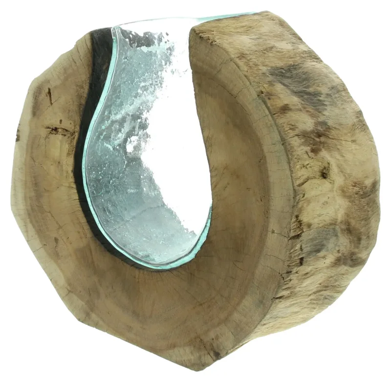 Vase "Wurzelholz", rund