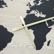 Wanduhr "Globetrotter"