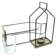 Windlicht "Haus", 2er Set