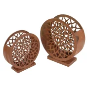 Windlicht “Ornament”,2er Set