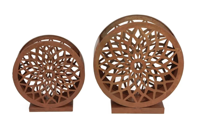 Windlicht “Ornament”,2er Set